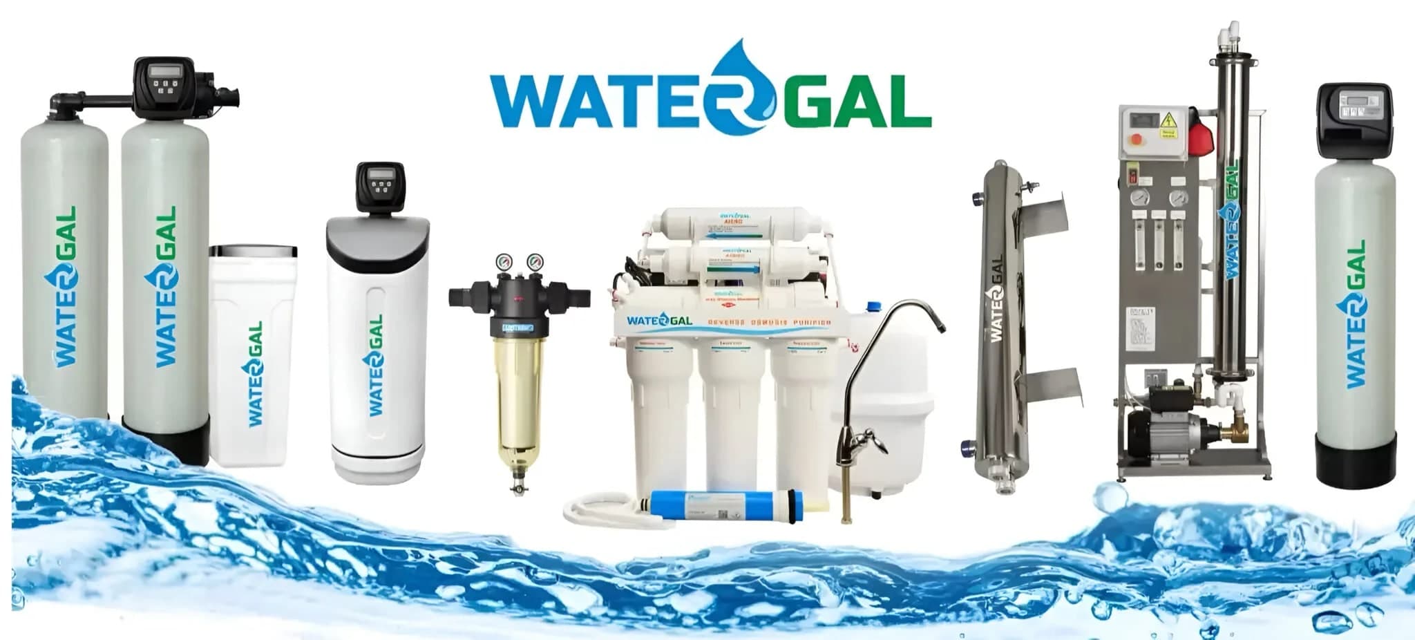 Gama de echipamente WaterGal: dedurizatoare, filtre, sisteme de osmoză inversă și sterilizatoare UV